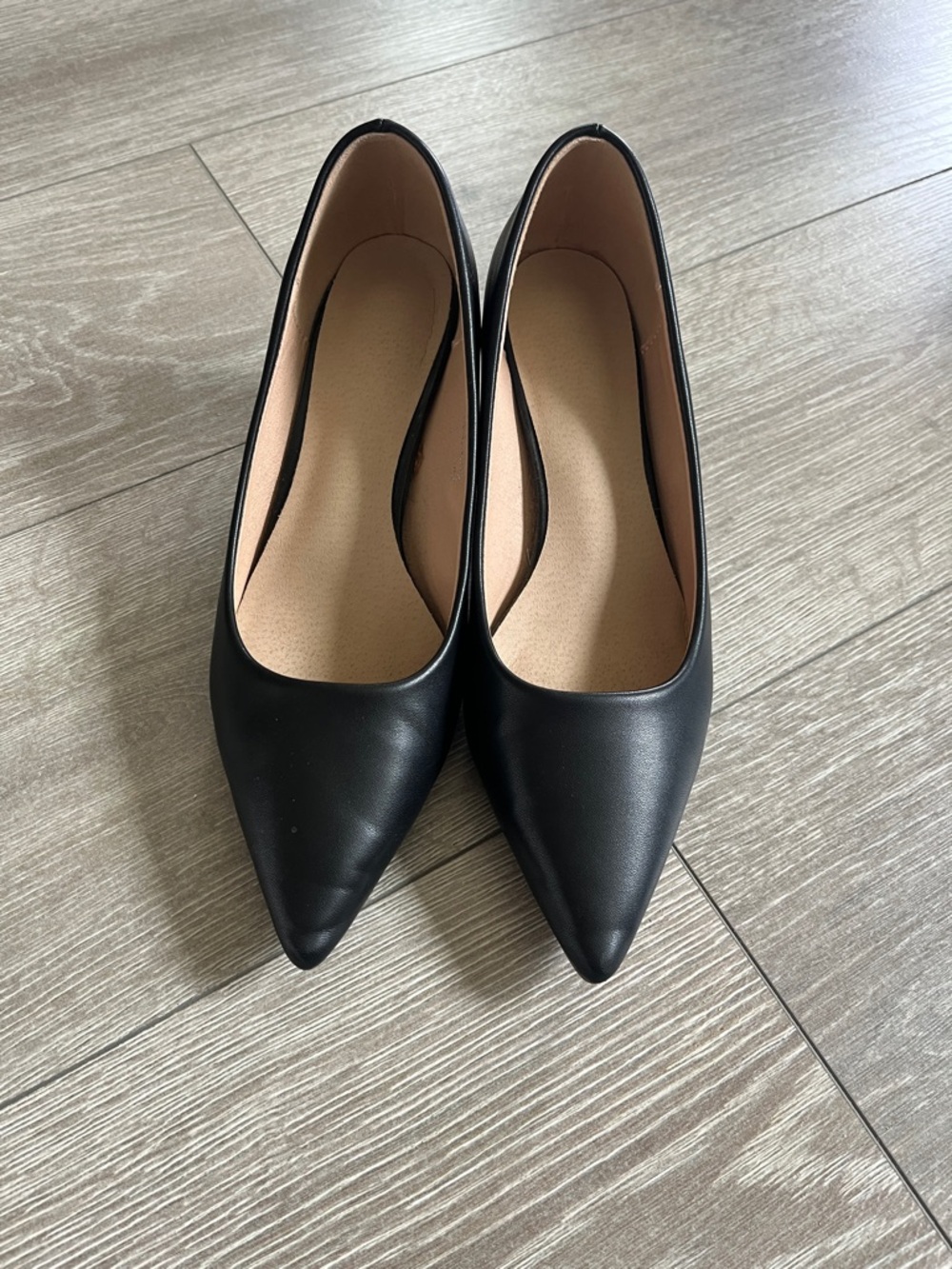 Classic Black Pointed Toe Women's Flats